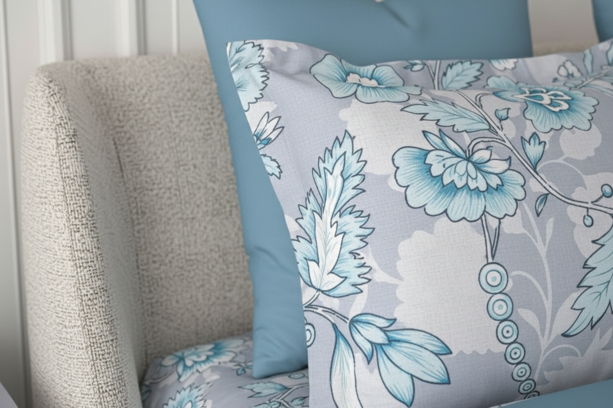 ThreadLoom Home | Bloom 100% Cotton Bedsheet | 180 TC King Size 108*108 inches