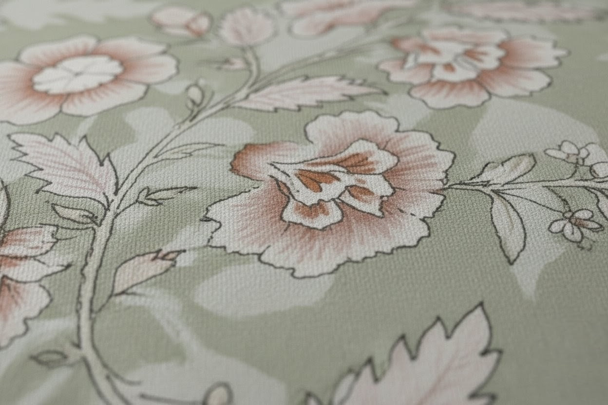 ThreadLoom Home | Bloom 100% Cotton Bedsheet | 180 TC King Size 108*108 inches