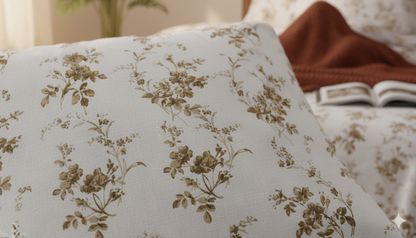 ThreadLoom Home | 180 TC Floral Cotton King Size Bedsheet Set (108x108 inches)