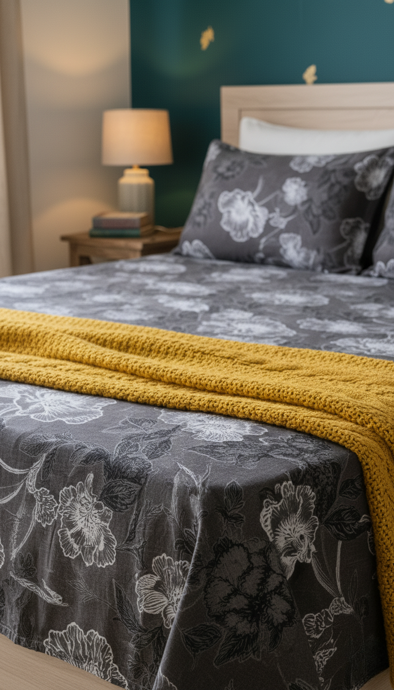 ThreadLoom Home | Cotton Beauty King Size 108*108 inches |  100% Cotton Bedsheet Set