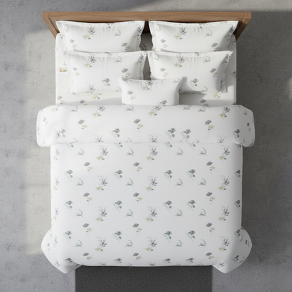 ThreadLoom Home Dream Collection | Floral 100% Cotton King Size Bedsheet Set with 2 Pillow Covers